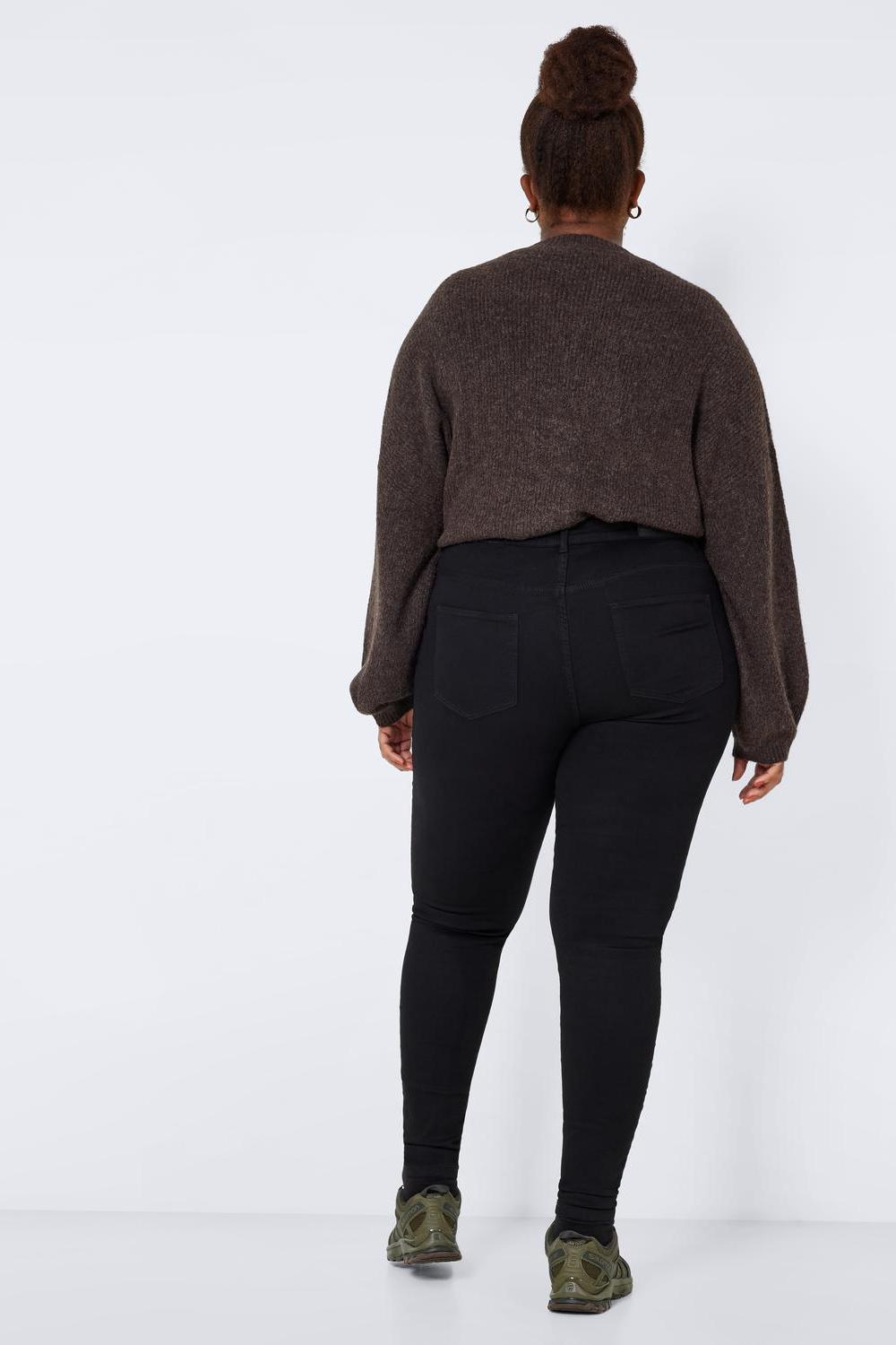 NOISY MAY - Callie Hw Jeans Curve - Black
