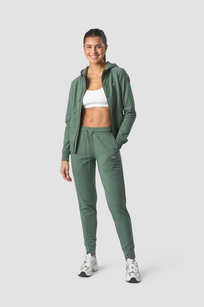 activity zip hoodie wmn dark sage green