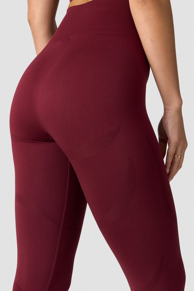 divine seamless tights wmn burgundy