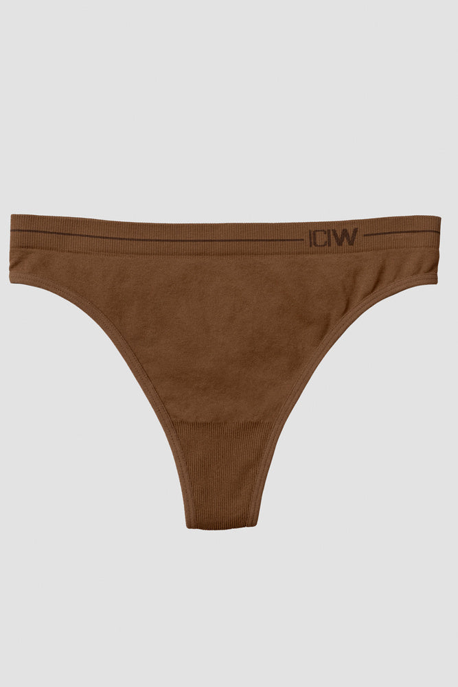 everyday seamless thong 2-pack cinnamon