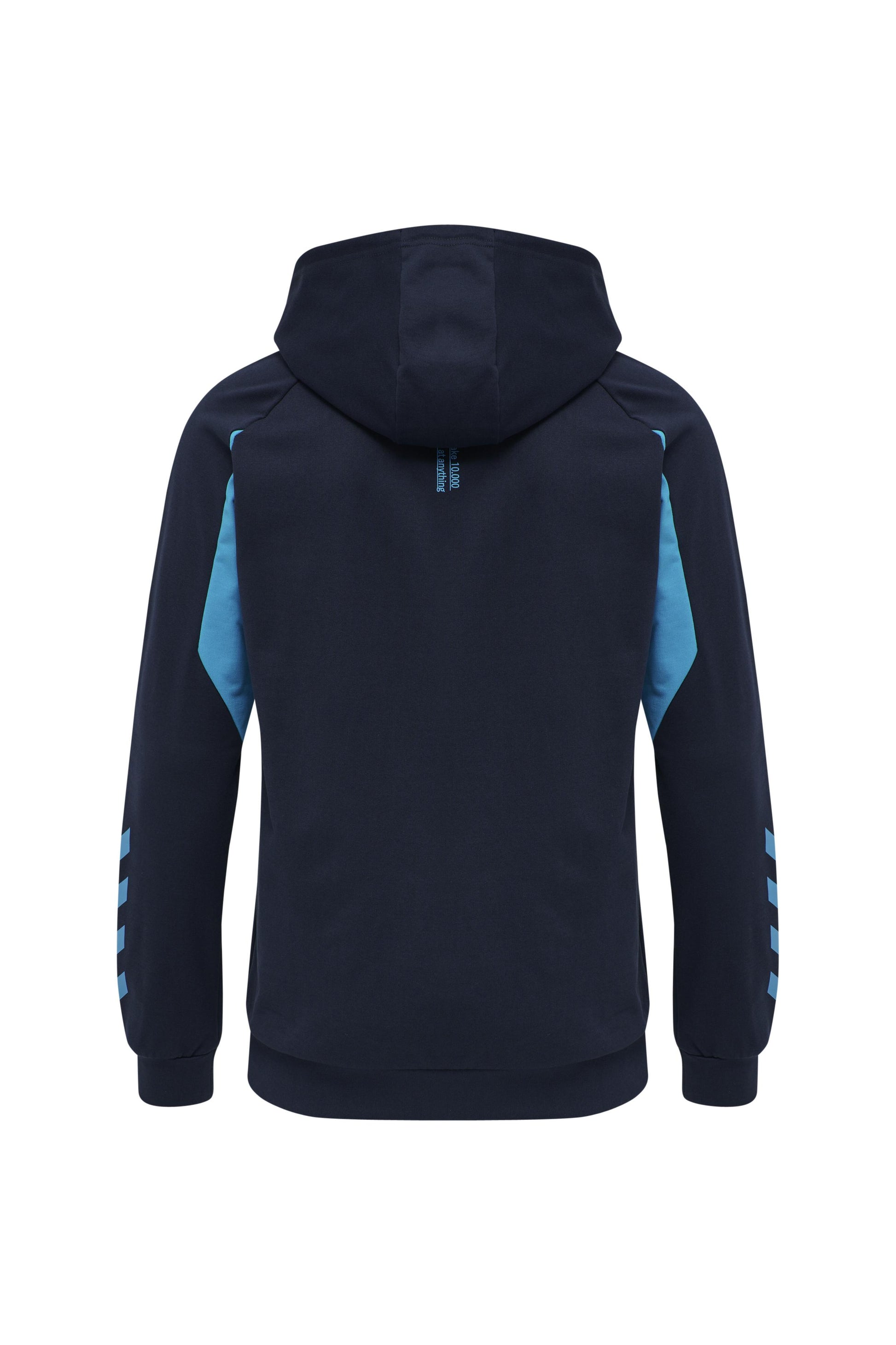 HUMMEL - Hmlaction Cotton Hoodie - Black Iris/atomic Blue