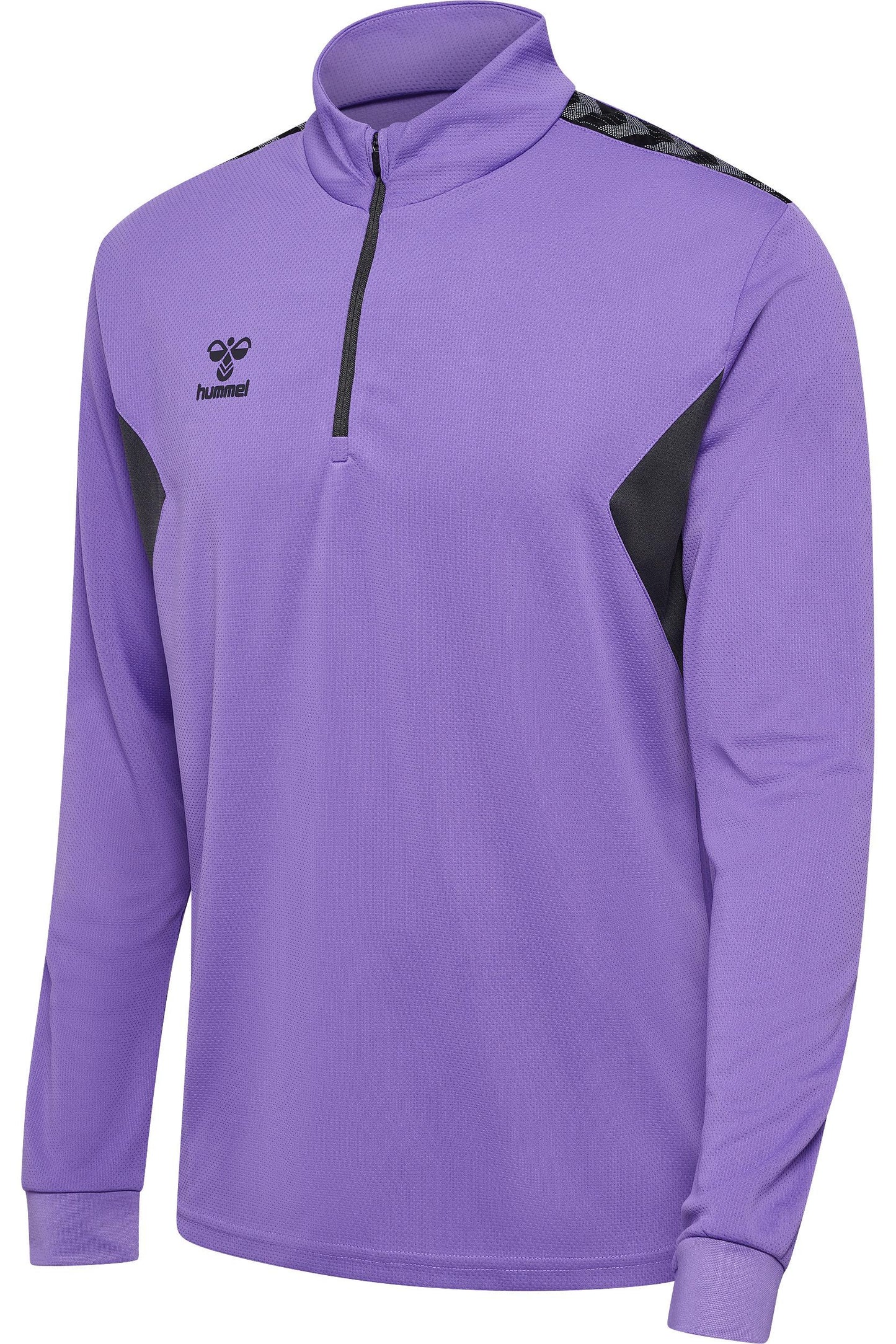 HUMMEL - Hmlauthentic Half Zip Sweat - Dahlia Purple/asphalt