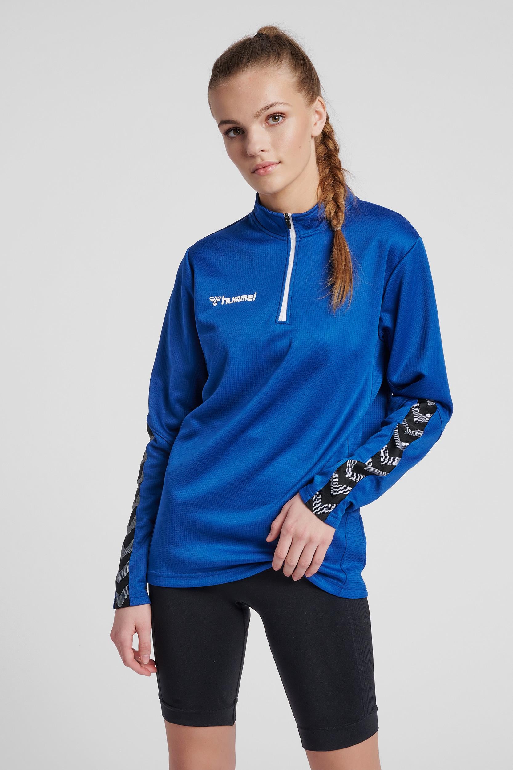 HUMMEL - Hmlauthentic Half Zip Sweatshirt Woman - True Blue