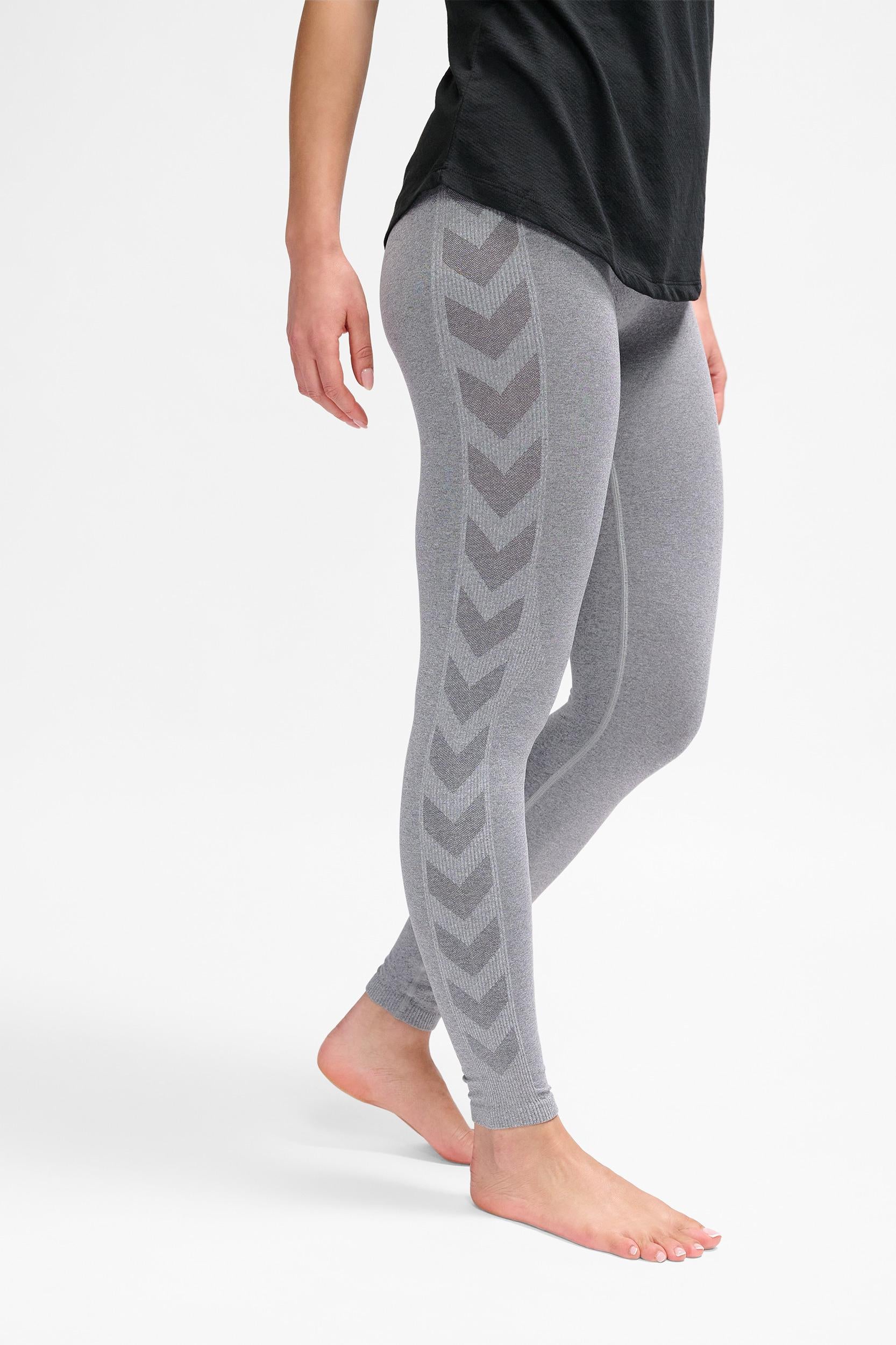 HUMMEL - Hmlci Seamless Mw Scrunch Tight - Grey Melange