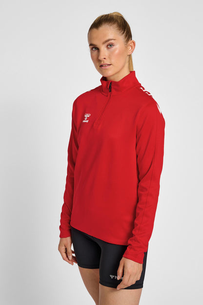 HUMMEL - Hmlcore Xk Half Zip Sweat Woman - True Red