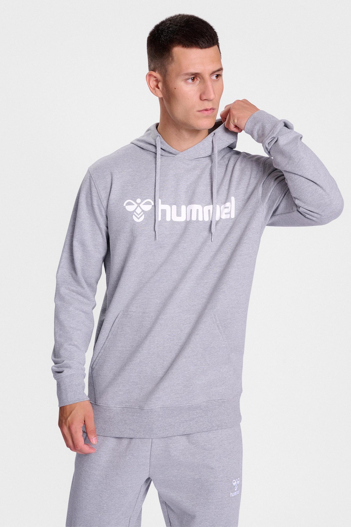 HUMMEL - Hmlgo 2.0 Logo Hoodie - Grey Melange