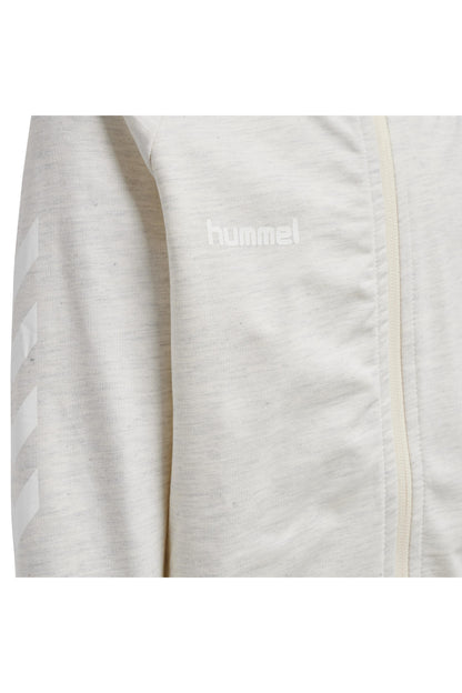 HUMMEL - Hmlgo Cotton Zip Hoodie Woman - Egret Melange