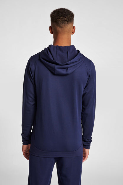 HUMMEL - Hmllead Poly Hoodie - Marine