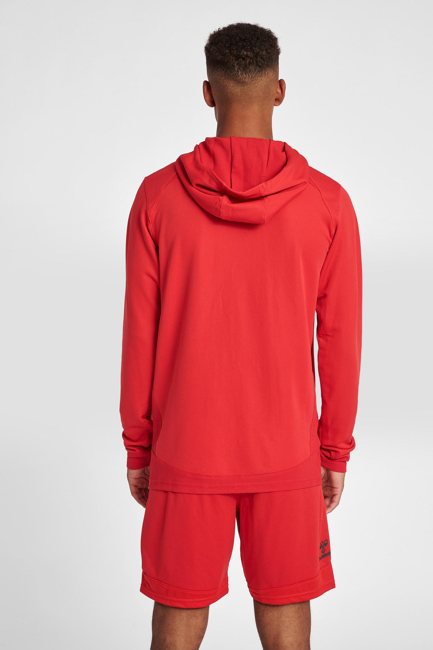 HUMMEL - Hmllead Poly Hoodie - True Red