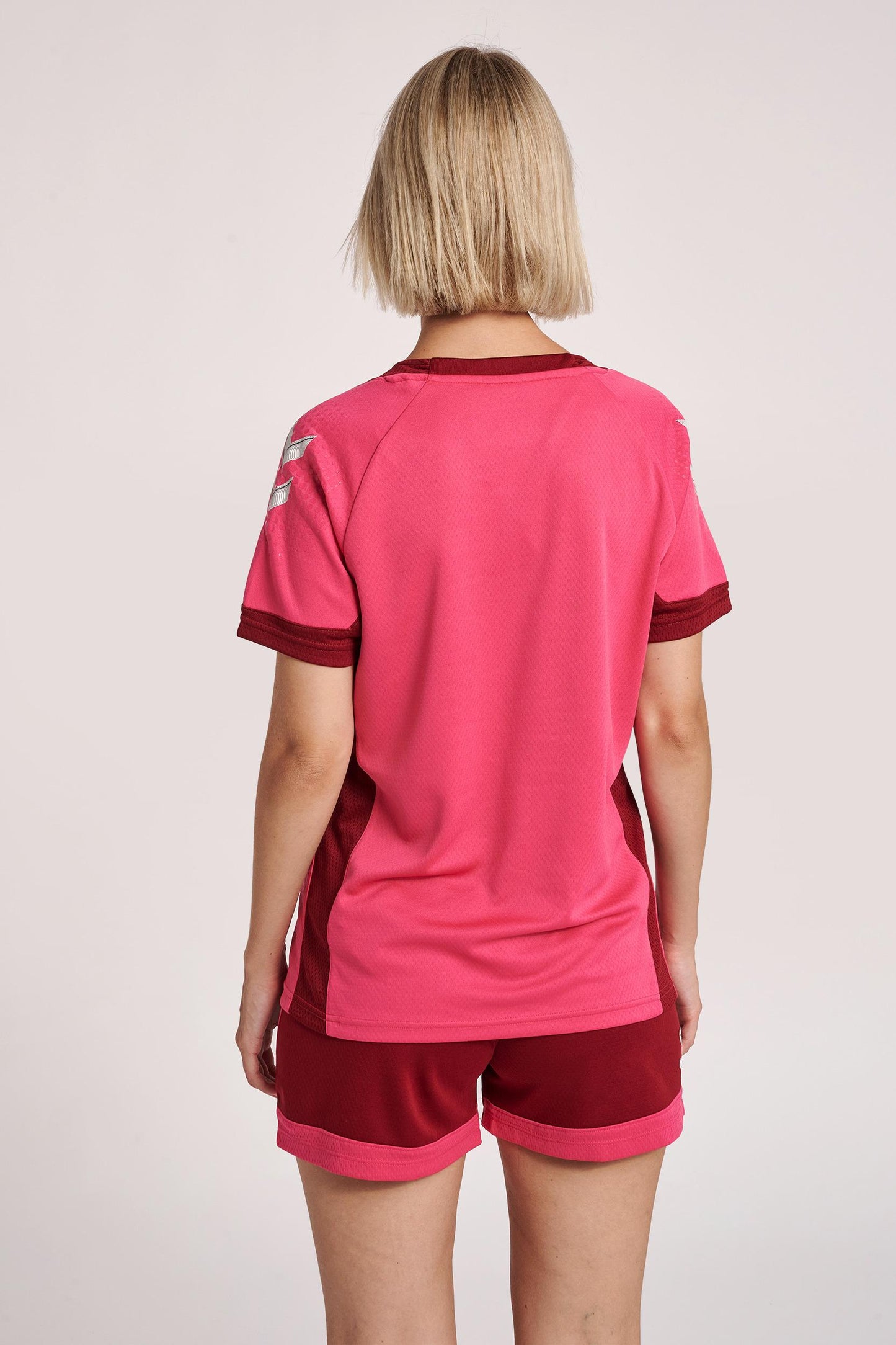 HUMMEL - Hmllead Womens S/s Poly Jersey - Raspberry Sorbet