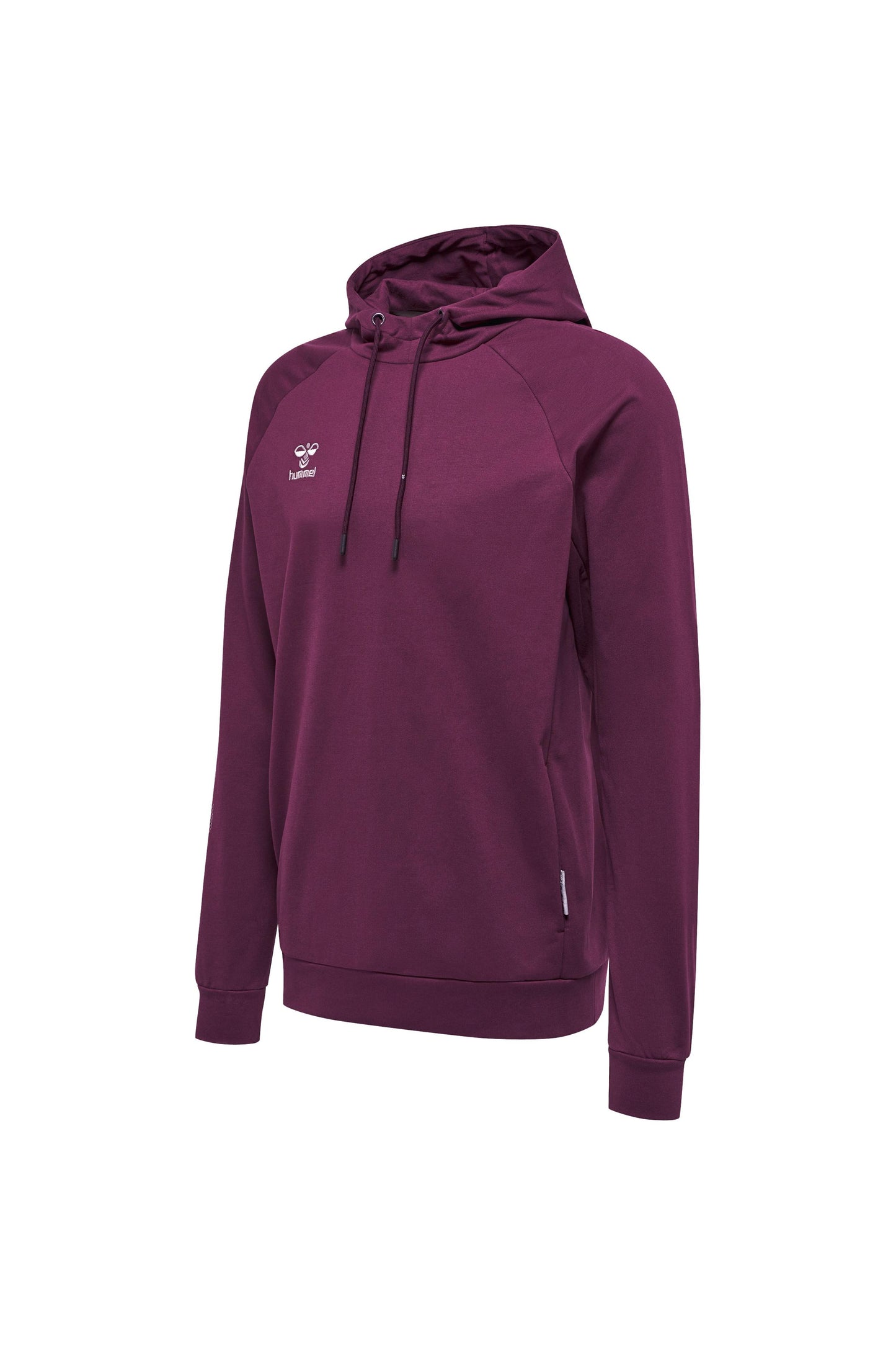 HUMMEL - Hmlmove Grid Cotton Hoodie - Grape Wine