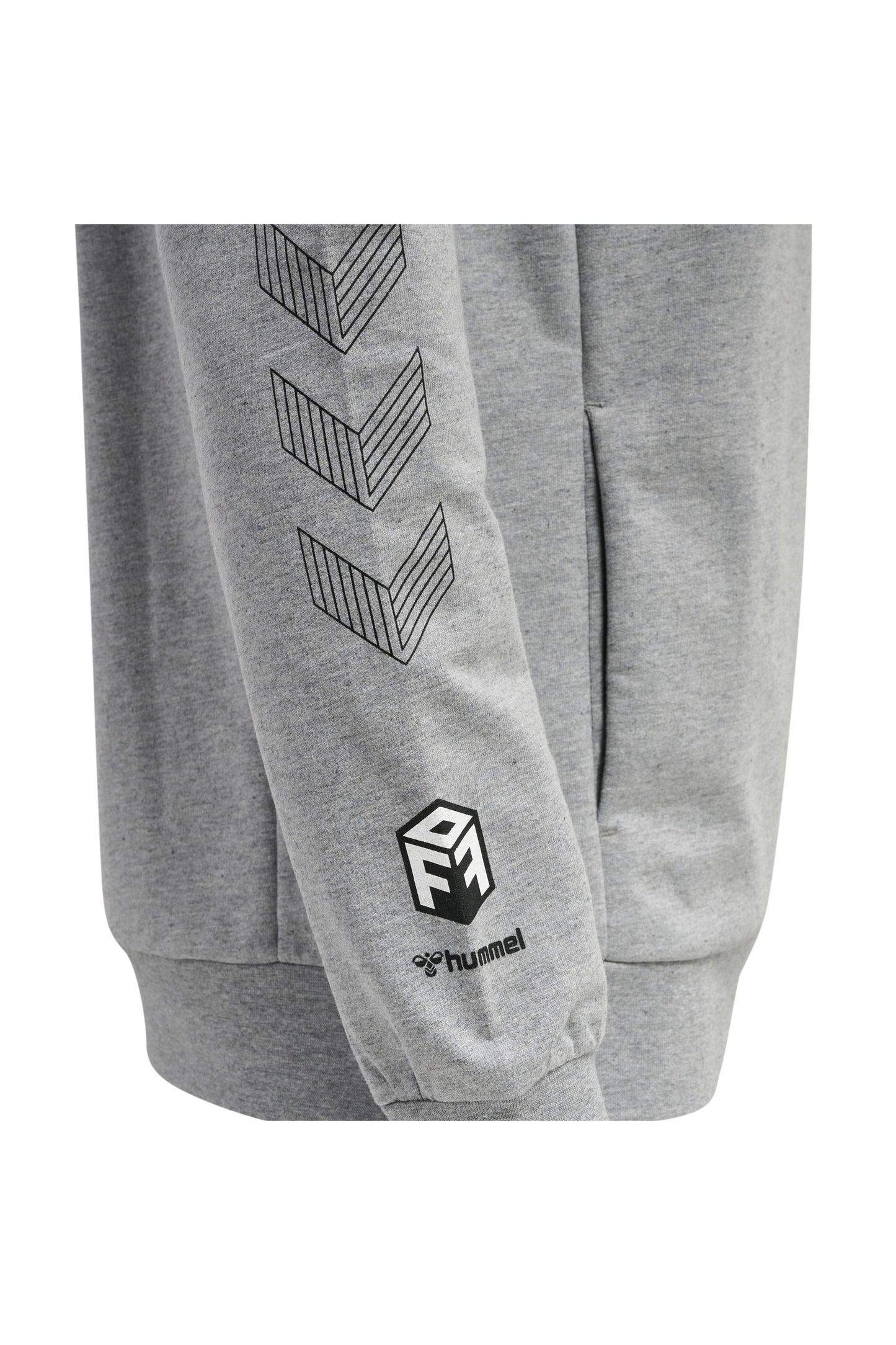 HUMMEL - Hmlmove Grid Cotton Sweatshirt - Grey Melange