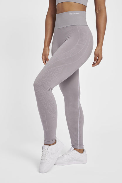 HUMMEL - Hmlmt Flow Seamless Hw Tights - Minimal Gray