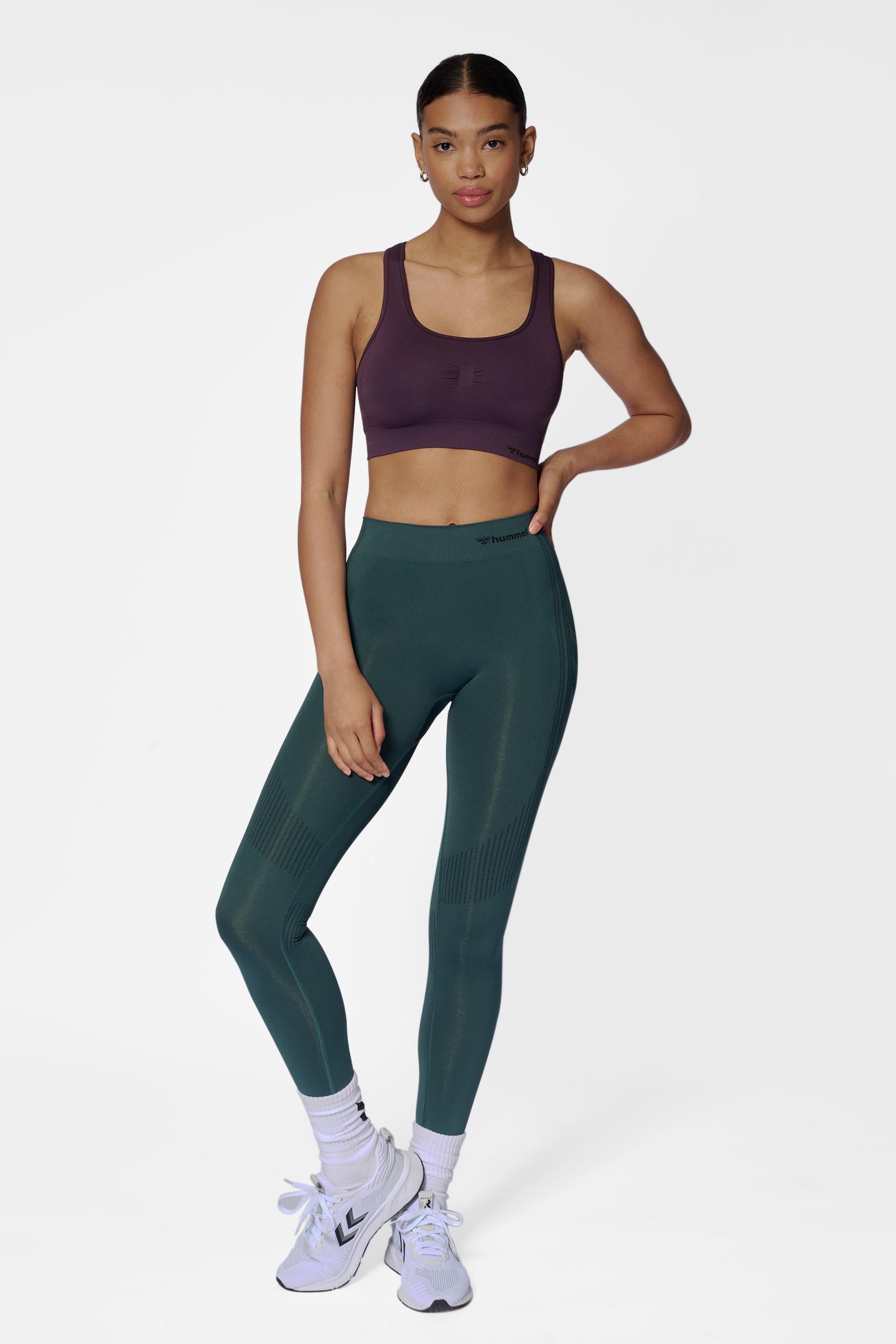 HUMMEL - Hmlmt Shaping Seamless Sports Top - Plum Perfect