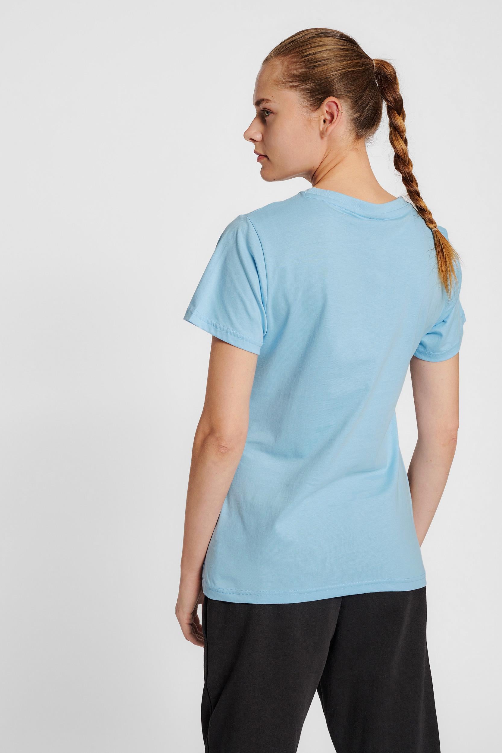 HUMMEL - Hmlred Basic T-shirt S/s Woman - Blue Bell