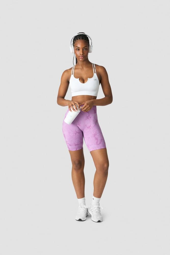 ICANIWILL - Define Seamless Tie Dye Biker Shorts - Lavender