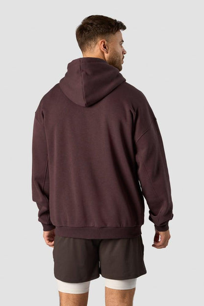 ICANIWILL - Everyday Relaxed Hoodie Center Logo - Burgundy