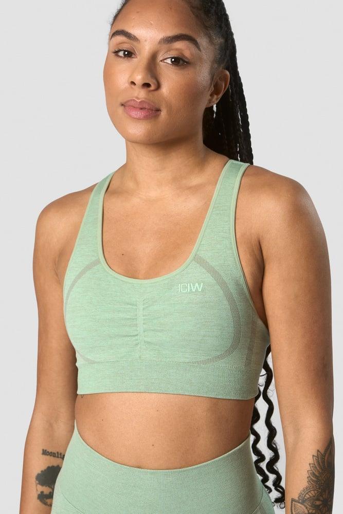 ICANIWILL - Rush Seamless Sports Bra - Ice Green Melange