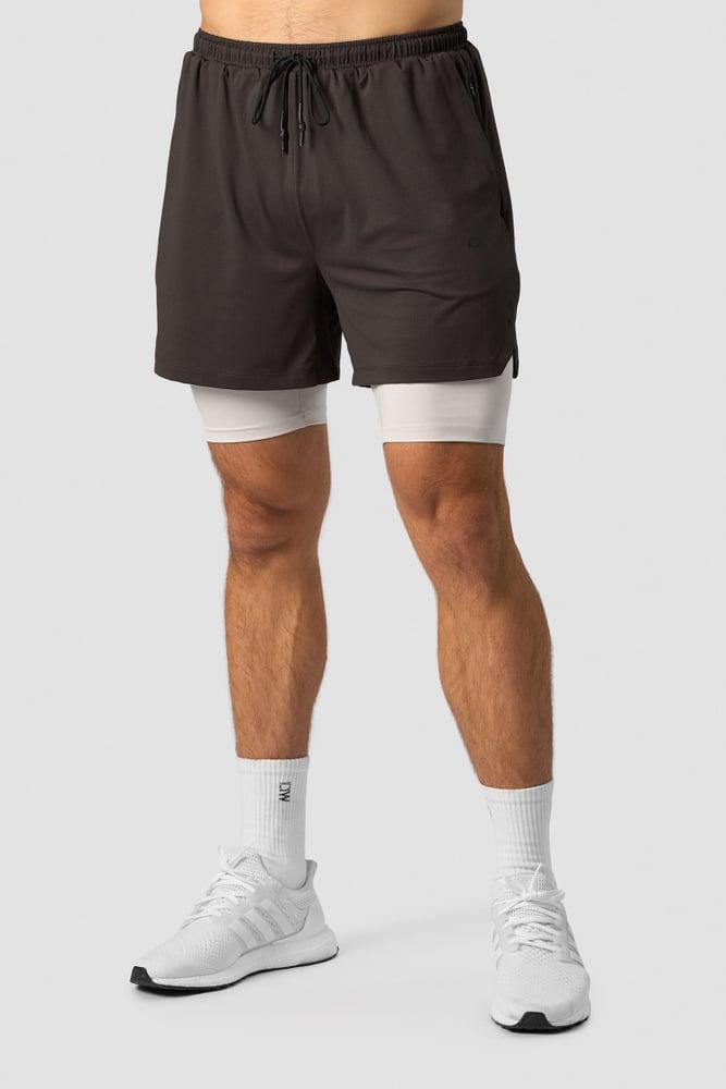 ICANIWILL - Stride 2-in-1 Shorts - Charcoal