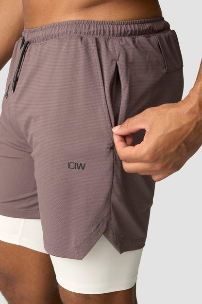 ICANIWILL - Stride 2-in-1 Shorts - Midnight Purple