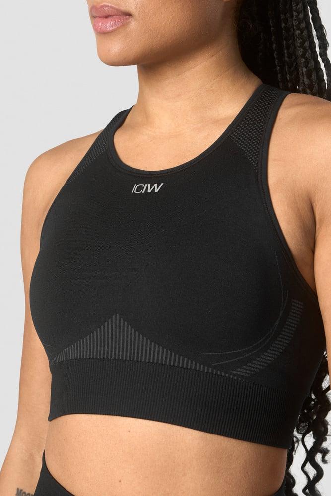 ICANIWILL - Ultra Seamless Sports Bra - Black