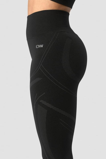 ICANIWILL - Ultra Seamless Tights Wmn Black - Black