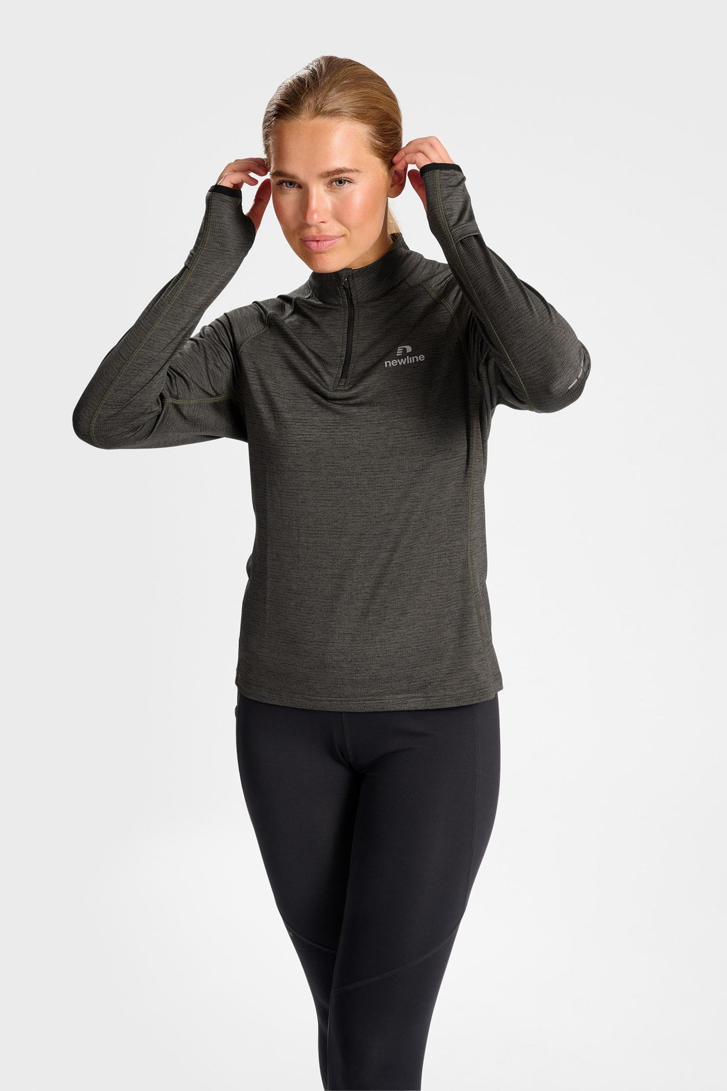 NEWLINE - Nwlpace Half Zip Woman - Beluga Melange