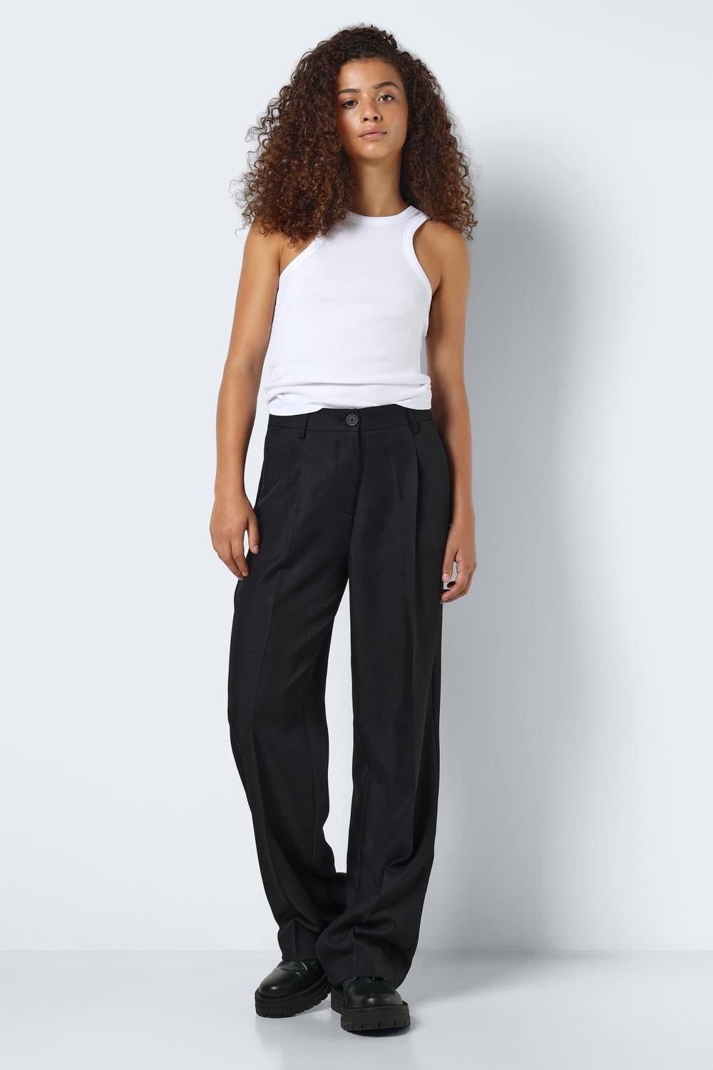 NOISY MAY - Debbie Hw Pants - Black