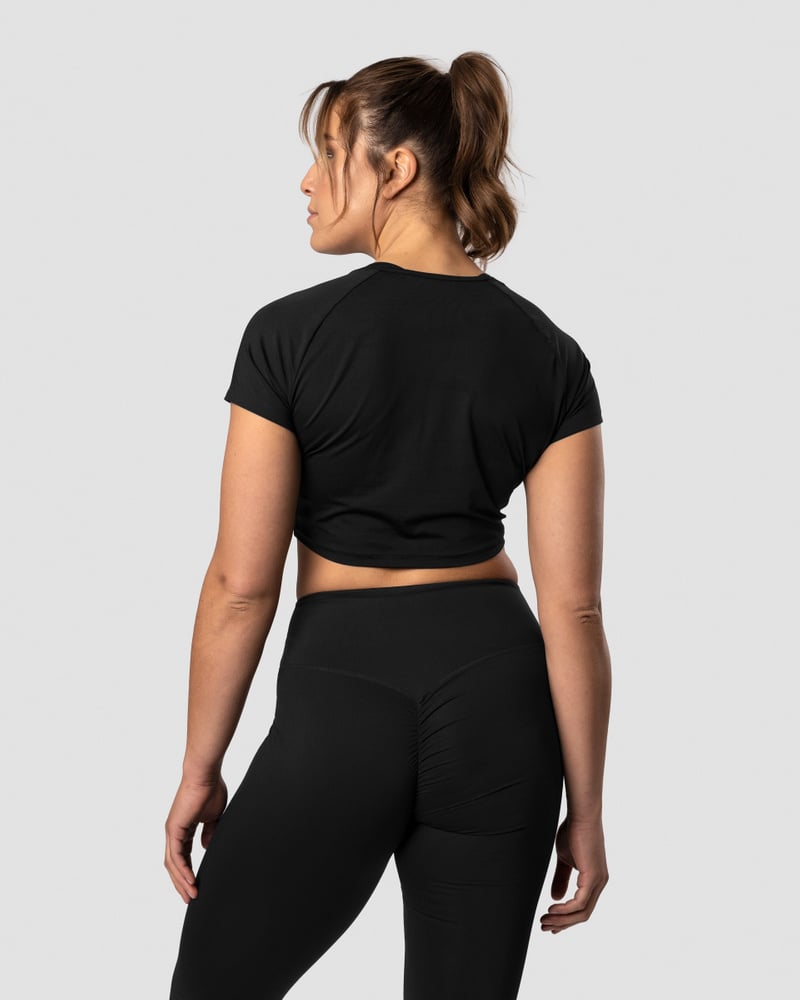 scrunch t-shirt black wmn