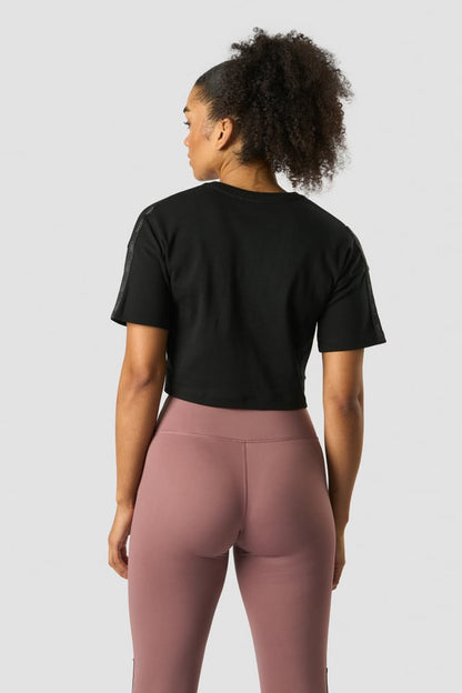 stance cropped t-shirt wmn black