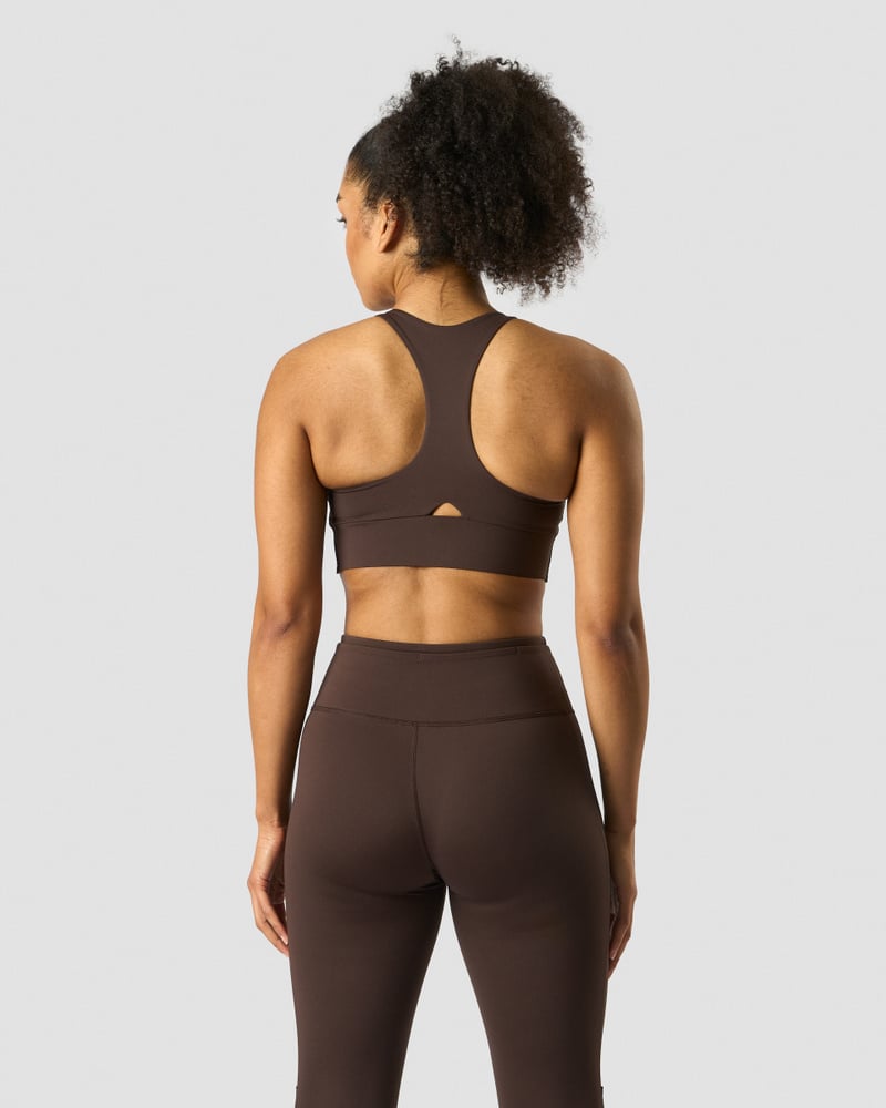 stance sports bra dark brown